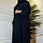 ⁦عبايه كتف مزينه بقيطان من امام و كم⁩ - الصورة ⁦6⁩