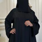 ⁦عباية كلوش نواعم منسوجه بقيطان و فصوص من امام⁩ - الصورة ⁦4⁩