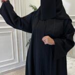 ⁦عباية كلوش نواعم منسوجه بقيطان و فصوص من امام⁩ - الصورة ⁦5⁩