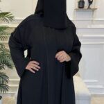 ⁦عباية كلوش نواعم منسوجه بقيطان و فصوص من امام⁩ - الصورة ⁦7⁩