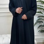 عباية كتف بقيطان من الامام و الاكمام