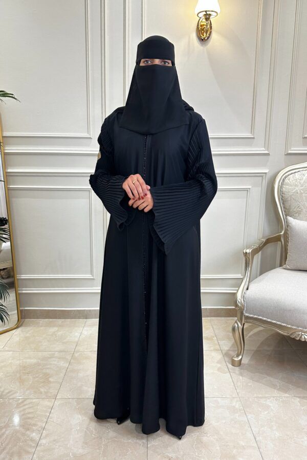 ⁦عباية كتف بكم تكسير وشريط شك محدد من امام⁩ - الصورة ⁦8⁩