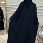 ⁦عبايه نص بشت بتطريز على اكتاف⁩ - الصورة ⁦6⁩