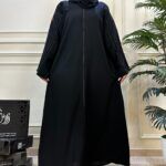 ⁦عبايه كتف مطرز على اكتاف محدده من امام بلون نحاسي⁩ - الصورة ⁦6⁩