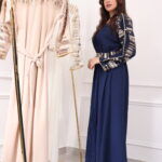 ⁦جلابيه كحلي مطرزه بترتر⁩ - الصورة ⁦8⁩