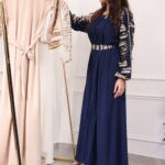 ⁦جلابيه كحلي مطرزه بترتر⁩ - الصورة ⁦10⁩