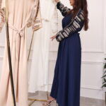 ⁦جلابيه كحلي مطرزه بترتر⁩ - الصورة ⁦11⁩