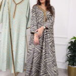 جلابيه جاكار مطرزه من بشك من امام