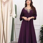 ⁦جلابيه خليجى بتطريز شك و فصوص من امام⁩ - الصورة ⁦9⁩