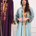 ⁦جلابيه مغربيه بتطرز شك من امام⁩ - الصورة ⁦7⁩