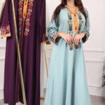 ⁦جلابيه مغربيه بتطرز شك من امام⁩ - الصورة ⁦6⁩