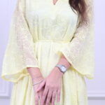 ⁦جلابيه اصفر بلياقه و اكمام و سيع⁩ - الصورة ⁦5⁩