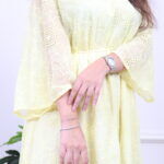 ⁦جلابيه اصفر بلياقه و اكمام و سيع⁩ - الصورة ⁦4⁩