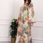 جلابيه بيج مشجره بلولو من امام