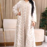 ⁦جلابيه خليجيه انيقه بطبقه داخليه⁩ - الصورة ⁦4⁩