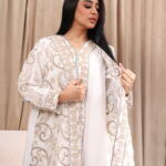 ⁦جلابيه خليجيه انيقه بطبقه داخليه⁩ - الصورة ⁦2⁩