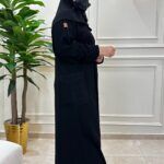 ⁦عبايه فكرو بجيوب من اجناب⁩ - الصورة ⁦2⁩