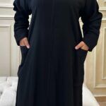 ⁦عبايه فكرو بجيوب من اجناب⁩ - الصورة ⁦8⁩