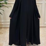 ⁦عبايه كلوش بسكر من اكتاف واجناب بشكل مميز⁩ - الصورة ⁦9⁩