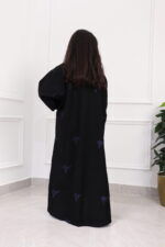 ⁦عبايه بناتي بتطريز فرشه كامل بكحلي⁩ - الصورة ⁦2⁩