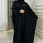 ⁦عبايه نص بشت مطرزه من خلف مبتكره من الموضة⁩ - الصورة ⁦5⁩