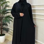 ⁦عبايه كريب بلياقه و اكمام مكسره من اكتاف⁩ - الصورة ⁦6⁩