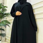 ⁦عبايه كريب بلياقه و اكمام مكسره من اكتاف⁩ - الصورة ⁦8⁩