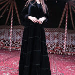 ⁦عبايه مخمل بطبقات مكسره من اسفل و مرتبه⁩ - الصورة ⁦6⁩