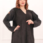 ⁦عبايه شامواه بدقات بكم مفصول مشجره بلاسود⁩ - الصورة ⁦6⁩