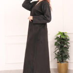 ⁦عبايه شامواه بدقات بكم مفصول مشجره بلاسود⁩ - الصورة ⁦8⁩