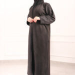 ⁦عبايه شامواه بدقات بكم مفصول مشجره بلاسود⁩ - الصورة ⁦9⁩