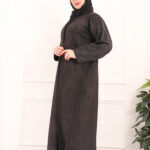 ⁦عبايه شامواه بدقات بكم مفصول مشجره بلاسود⁩ - الصورة ⁦5⁩