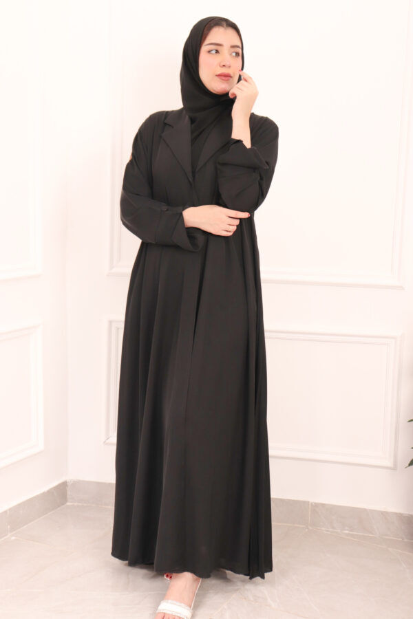 ⁦عبايه بلياقه و كسر كامل من خلف⁩ - الصورة ⁦5⁩