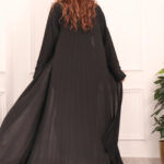 عبايه بلياقه و كسر كامل من خلف