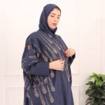 ⁦عبايه شمواه كحلي مطرزه بنحاسي⁩ - الصورة ⁦11⁩