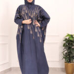 ⁦عبايه شمواه كحلي مطرزه بنحاسي⁩ - الصورة ⁦3⁩