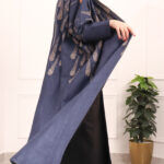 ⁦عبايه شمواه كحلي مطرزه بنحاسي⁩ - الصورة ⁦4⁩