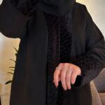 ⁦عبايه شامواه فروه شتوي اسود⁩ - الصورة ⁦4⁩
