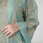 جلابيه تيفاني خليجى بقصه جميله