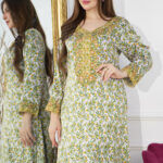 ⁦جلابيه اخضر مخاوير اماراتيه بفصوص محدد من حلق (2)⁩ - الصورة ⁦5⁩