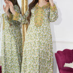 ⁦جلابيه اخضر مخاوير اماراتيه بفصوص محدد من حلق (2)⁩ - الصورة ⁦2⁩