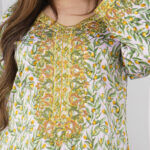 ⁦جلابيه اخضر مخاوير اماراتيه بفصوص محدد من حلق (2)⁩ - الصورة ⁦3⁩