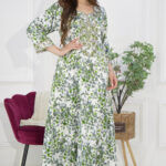 ⁦جلابيه اخضر مخاوير اماراتيه بحلق محدد و فصوص (3)⁩ - الصورة ⁦4⁩