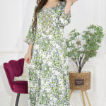 ⁦جلابيه اخضر مخاوير اماراتيه بحلق محدد و فصوص (3)⁩ - الصورة ⁦5⁩