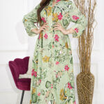 جلابيه تيفان قطن بلياقه مشجره بورود (1)