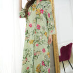 ⁦جلابيه تيفان قطن بلياقه مشجره بورود (1)⁩ - الصورة ⁦2⁩