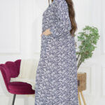 ⁦جلابيه كحلي قطن بلياقه و جيوب⁩ - الصورة ⁦4⁩