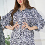 ⁦جلابيه كحلي قطن بلياقه و جيوب⁩ - الصورة ⁦6⁩