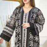 ⁦جلابيه اسود خليجى بقصه جميله⁩ - الصورة ⁦2⁩