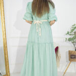 ⁦فستان القطن الفاخر التيفاني مكسره من وسط ومن اسفل⁩ - الصورة ⁦6⁩